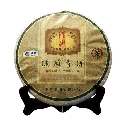 中茶 2012年陈韵青饼 普洱茶 生茶  357克/饼